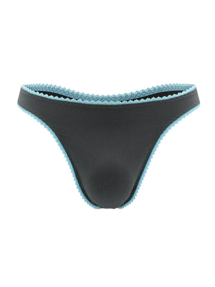 Men's everyday ribbed thong underwear